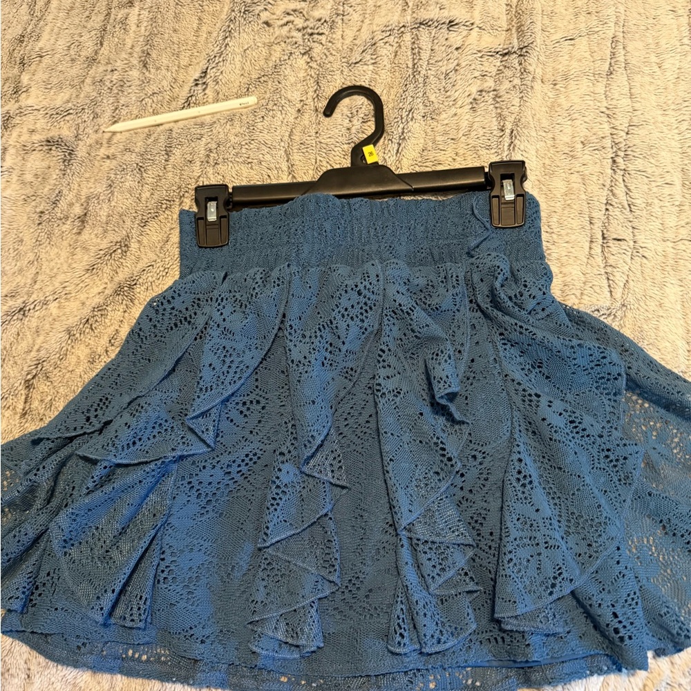 Rue21 blue Lace Mini Skirt